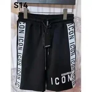 DSQUARED2 Logo Print Black Shorts - 4