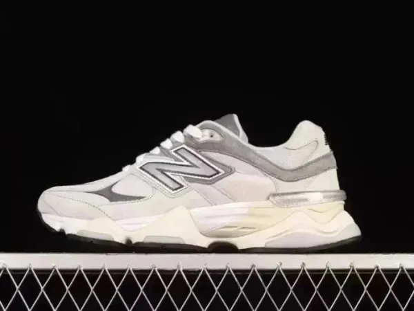 New Balance 9060 White Gray Chunky Sneakers - 1