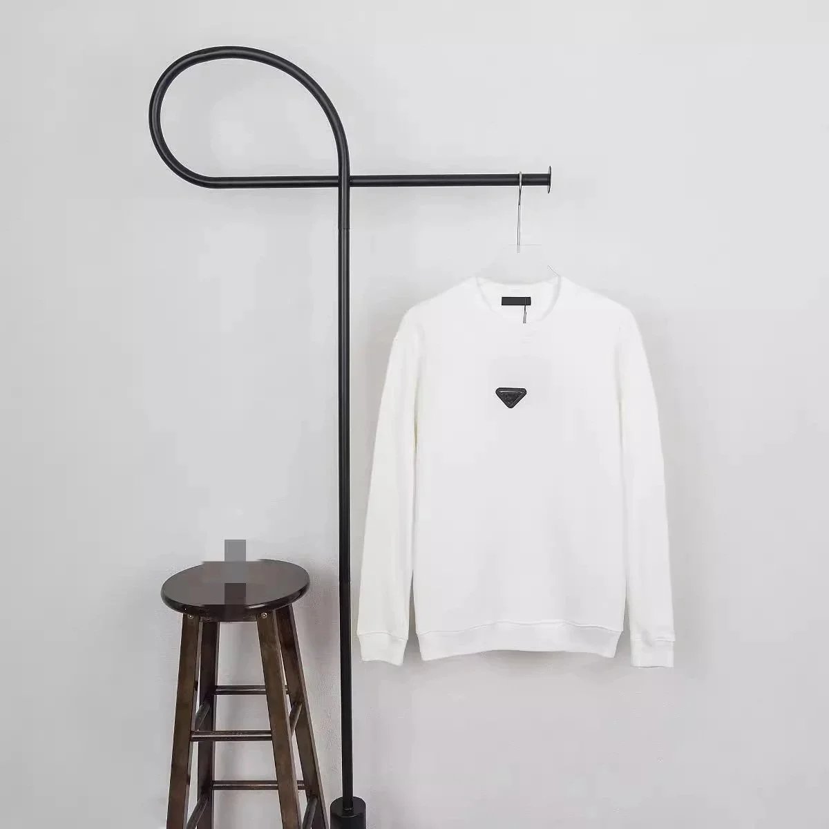 Prada Triangle Logo Crewneck Sweatshirt