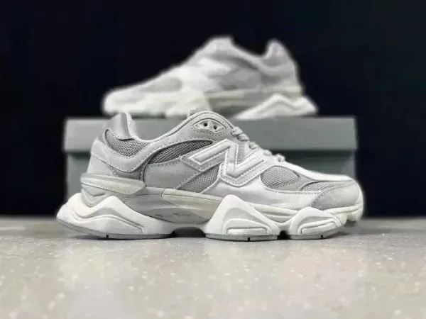 New Balance 9060 Gray Chunky Sneakers - 1