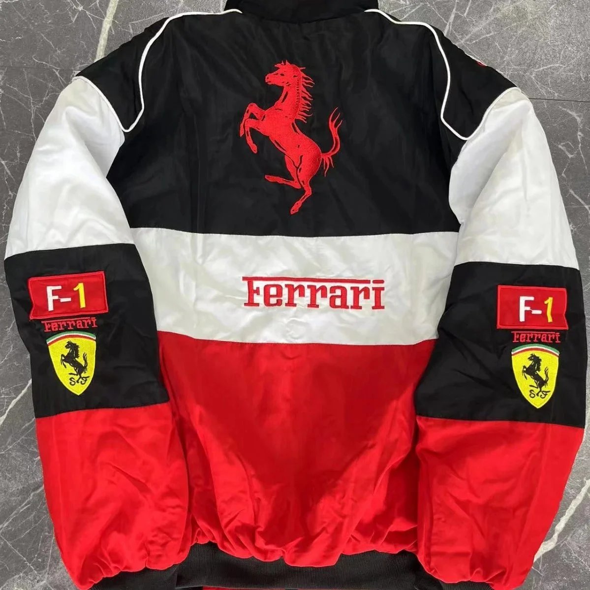 Ferrari F1 Racing Bomber Jacket