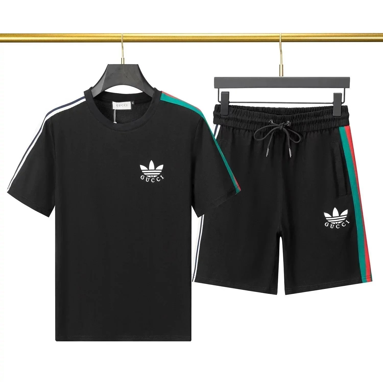 The North Face x Gucci Collaboration White Logo T-Shirt and Shorts Set - 4