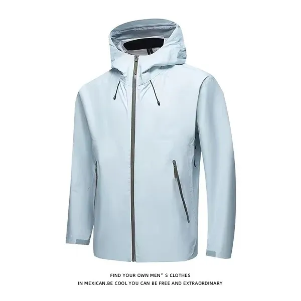 Stone Island Windbreaker Light Blue Outerwear - 1