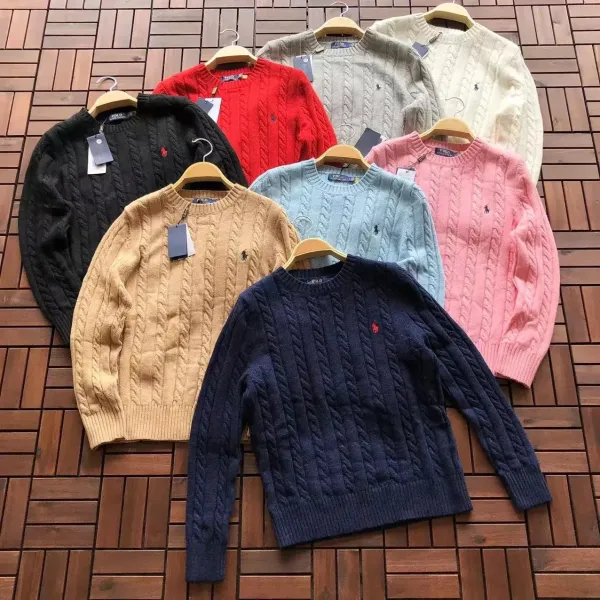 Polo Ralph Lauren Cable Knit Sweater Black - 4