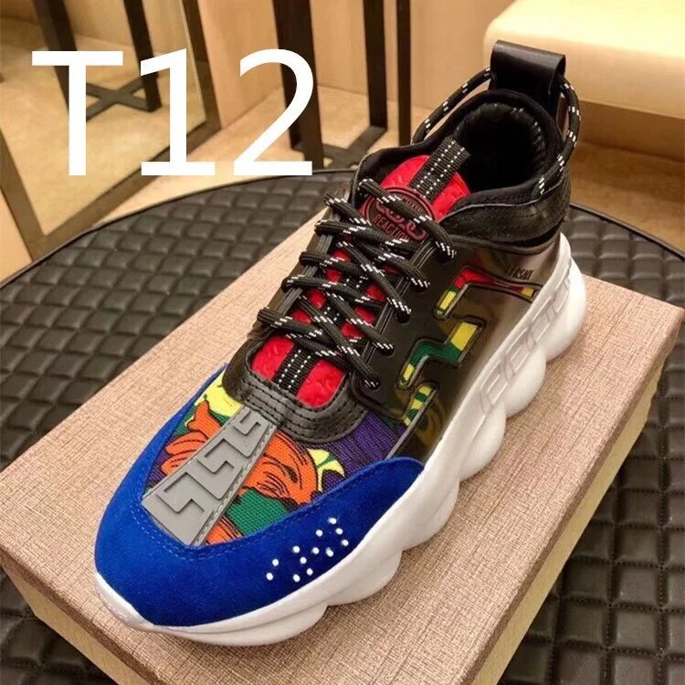 Versace Chain Reaction Multicolor Chunky Sneakers - 1