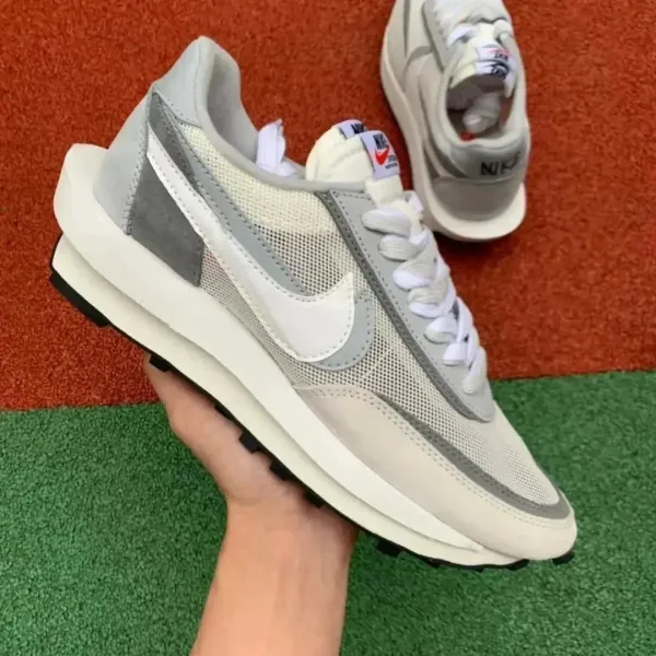 Nike x Sacai VaporWaffle Off-White/Gray Sneakers - 1