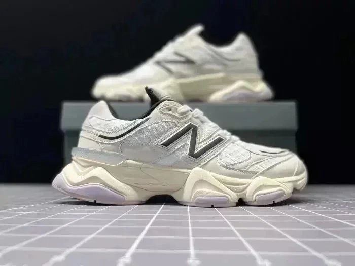 New Balance 9060 White Chunky Sneakers - 1