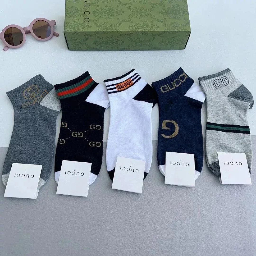 Gucci Logo-Print Ankle Socks Set Multicolor Socks - 1