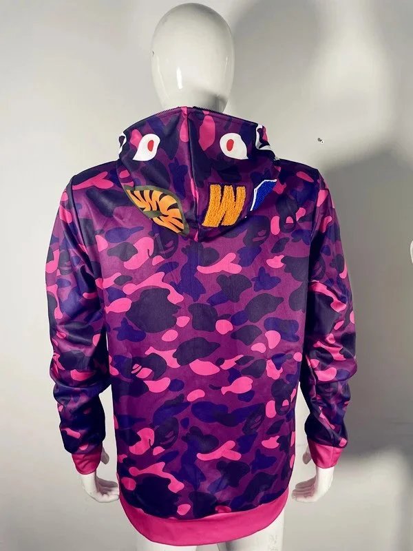 A Bathing Ape ABC Camo Full-Zip Hoodie Multicolor - 5