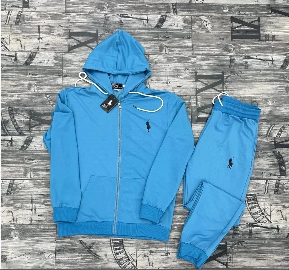 Ralph Lauren Polo Pony Black Full-Zip Hoodie and Sweatpants Set - 9