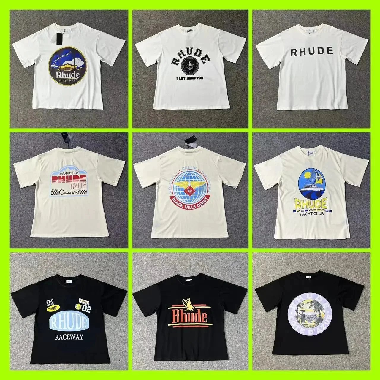 Rhude Bold Logo Beige T-Shirt - 2