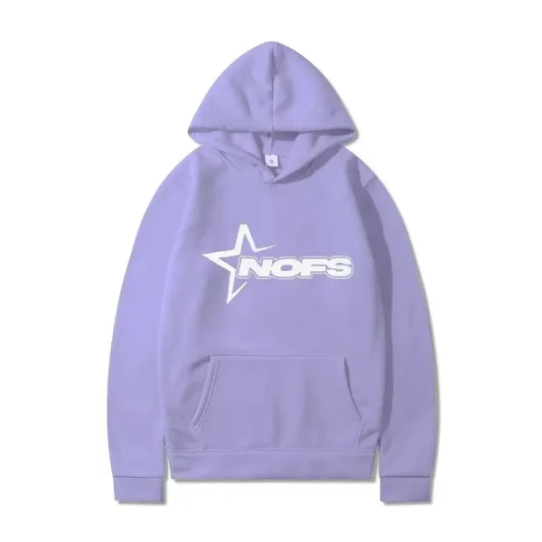 NOFS Star Logo Lavender Hoodie - 1