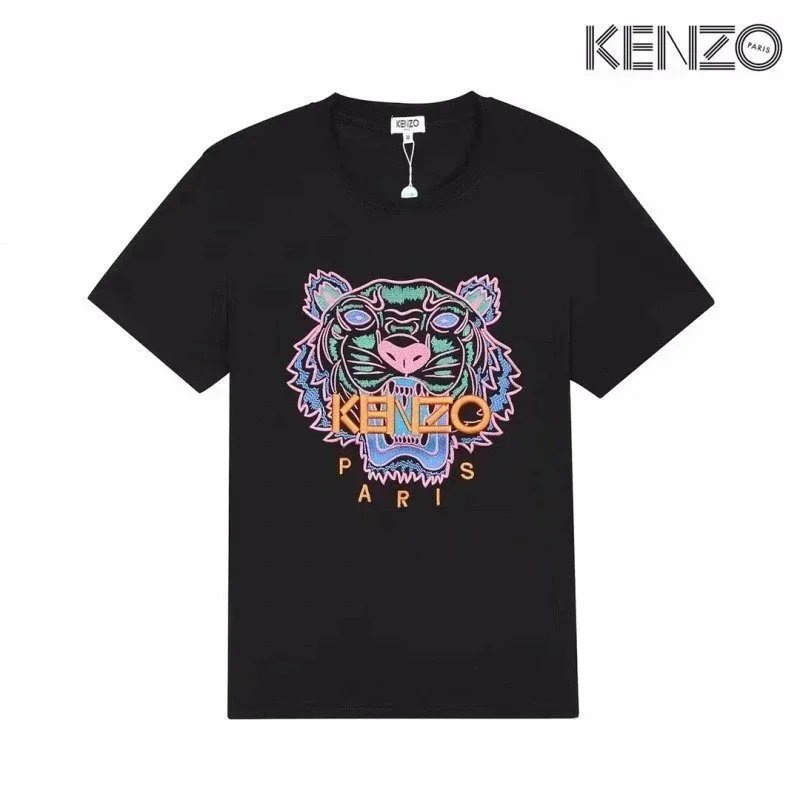 Kenzo Tiger Embroidered Red T-Shirt - 5