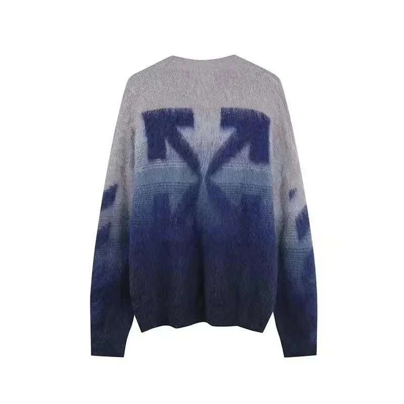 Off-White Gradient Arrow Knit Sweater - 11