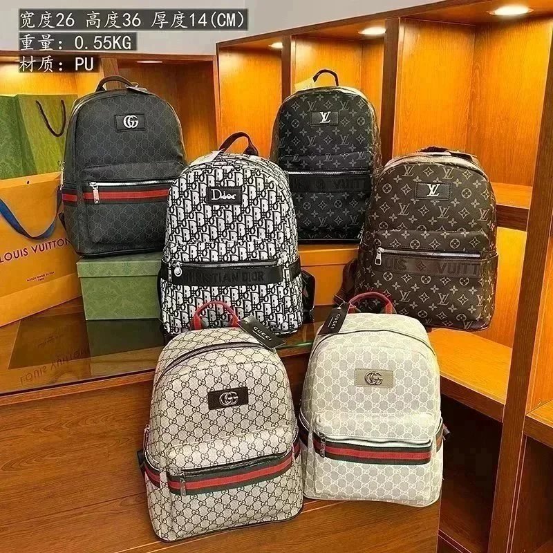 Dior Oblique Monogram Black and White Canvas Backpack - 4