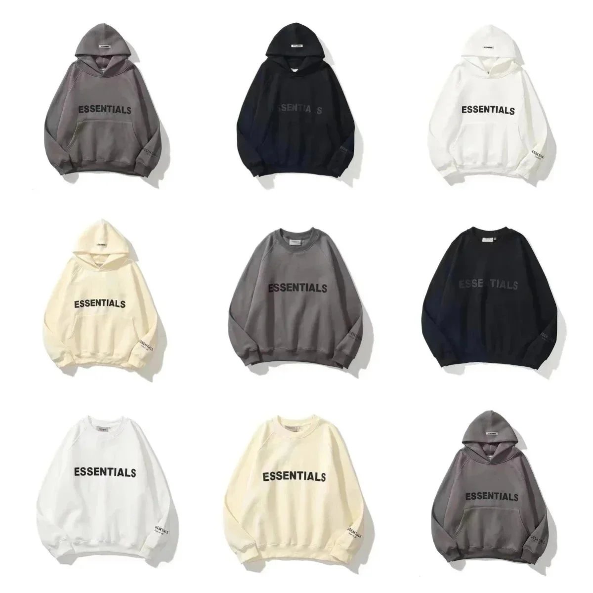 Essentials Fear of God Pullover Hoodie and Crewneck Sweatshirt