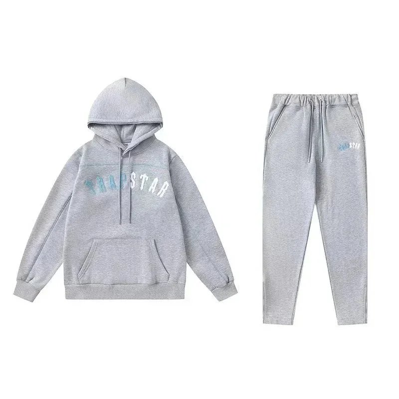 Travis Scott x Cactus Jack Gray Logo Hoodie and Sweatpants Set - 4