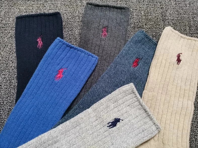 Ralph Lauren Classic Crew Socks Brown - 6