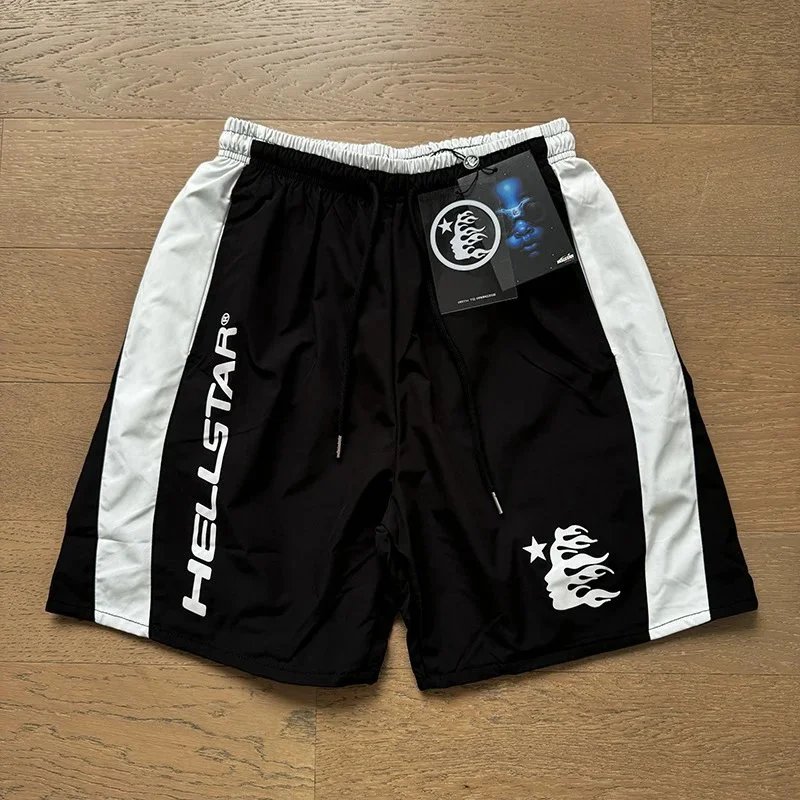 Hellstar Path To Paradise Flame Print Black Shorts - 10