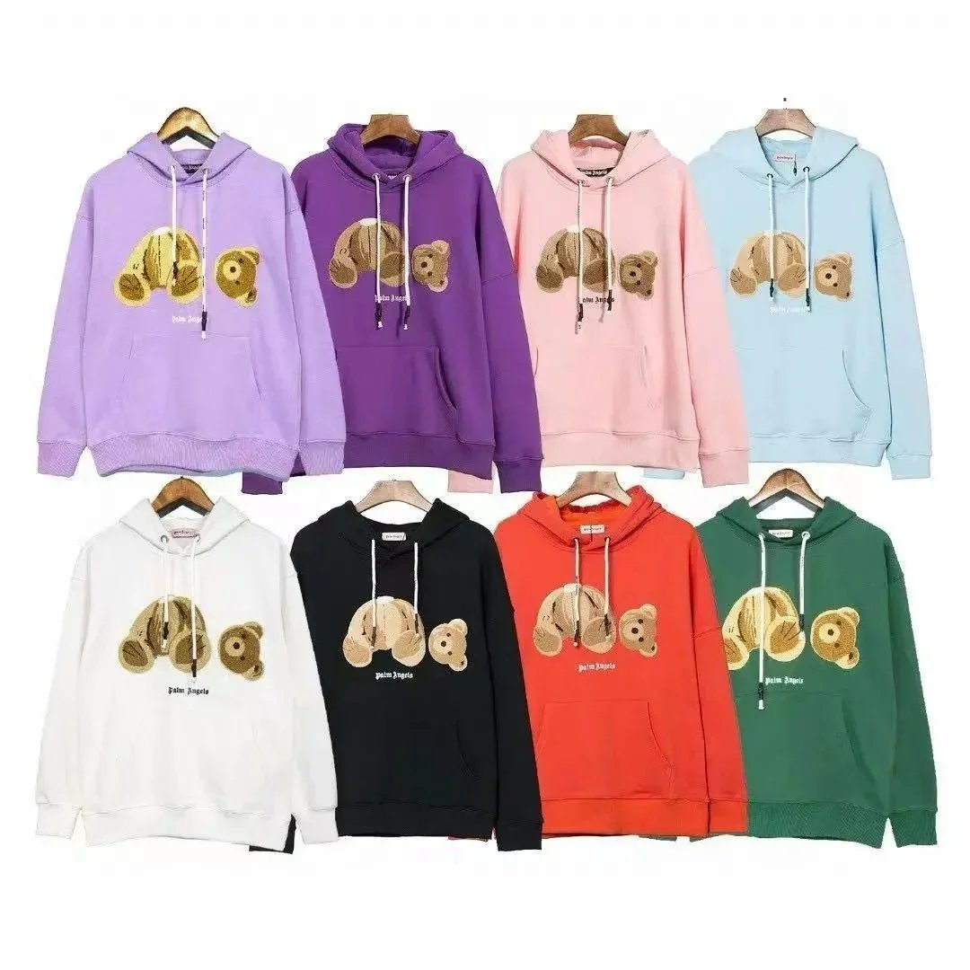 Palm Angels Broken Bear Graphic Hoodie