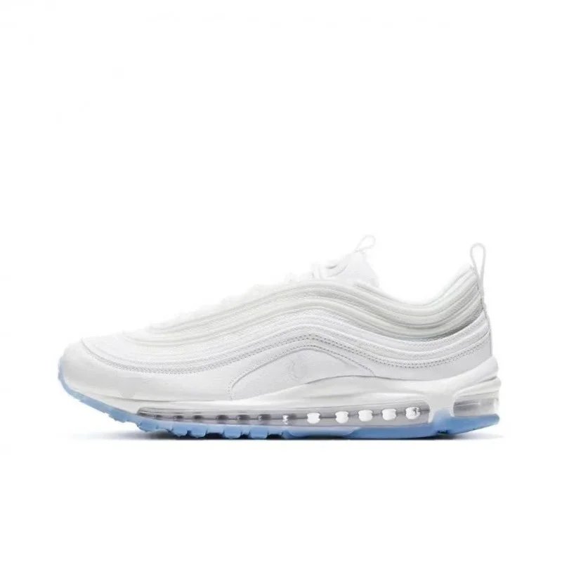 Nike Air Max 97 Triple White Ice Blue Sole Sneakers