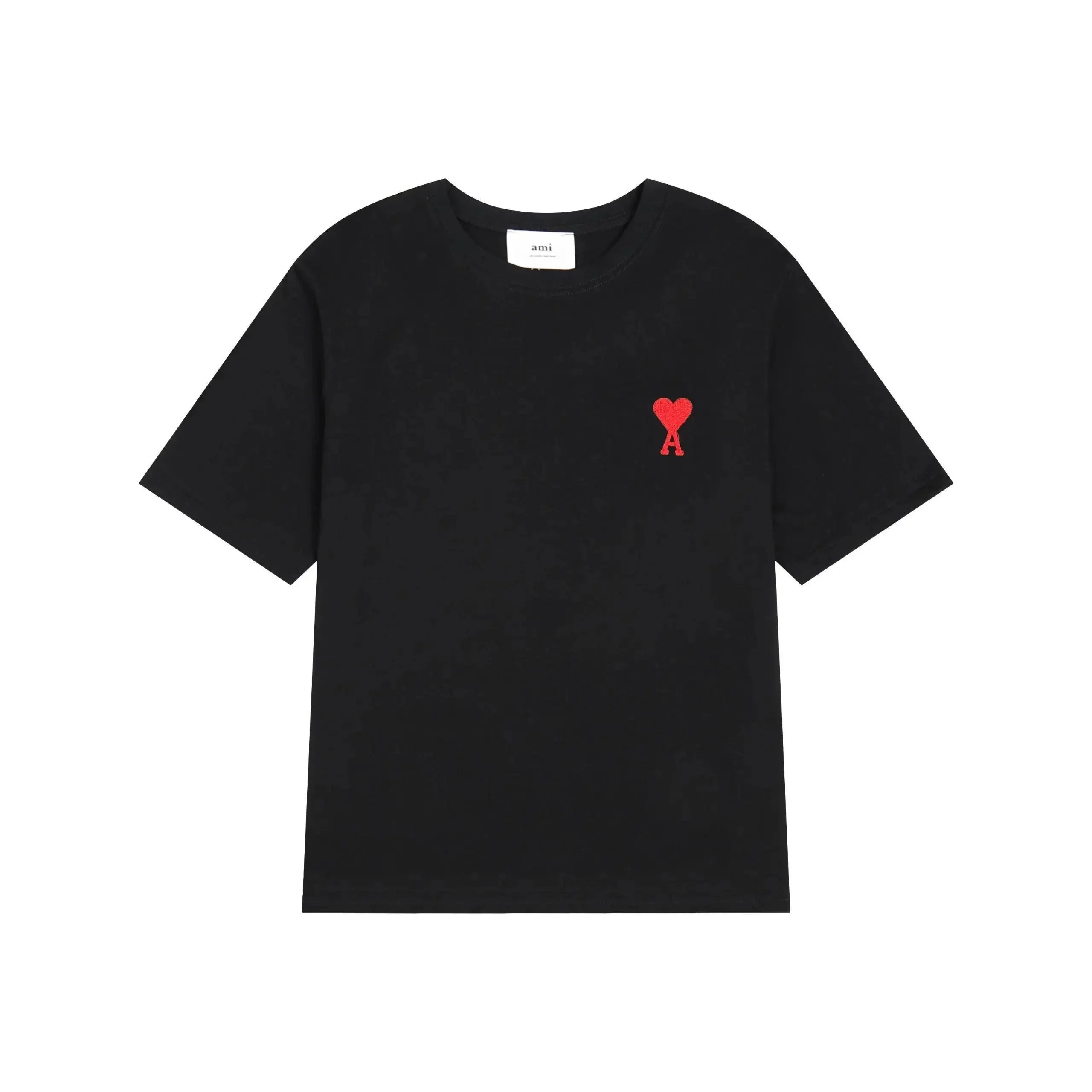 Ami Paris Heart Logo Beige T-Shirt - 4