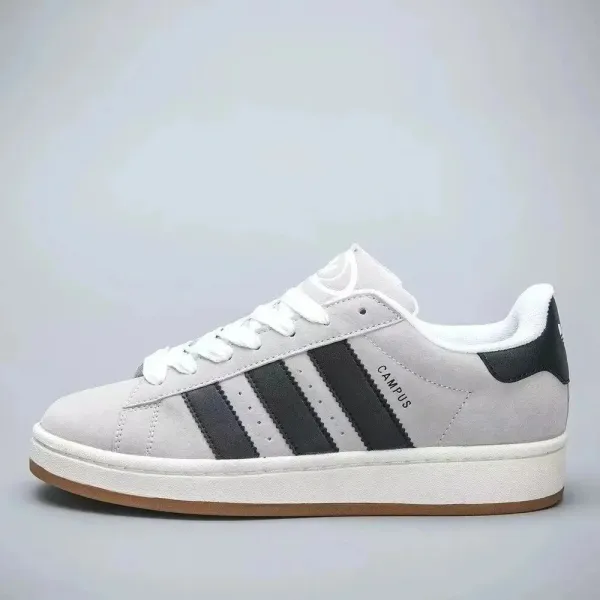 Adidas Originals Campus Gray Suede Sneakers - 5
