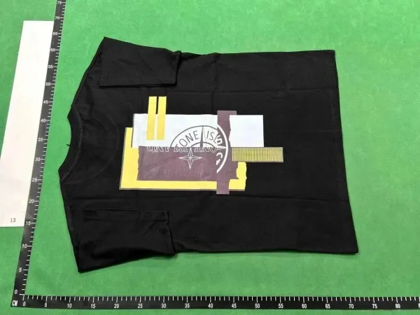 Stone Island Eclipse Graphic Print Black T-Shirt - 2