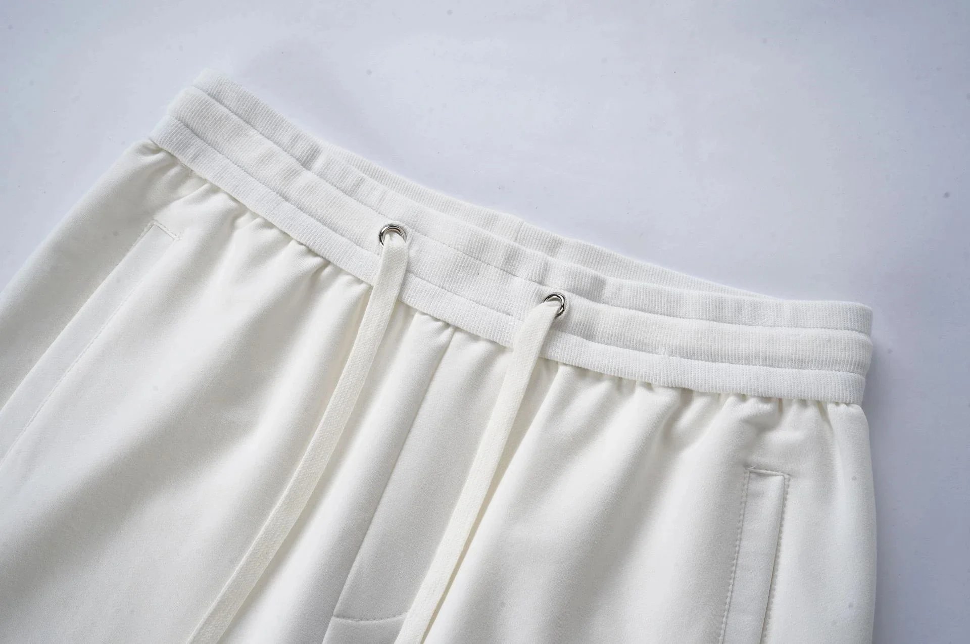 Palm Angels Teddy Bear Embroidered White Shorts - 4