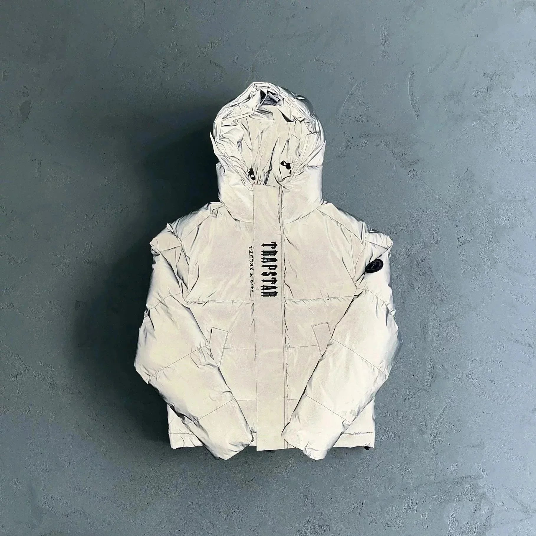 Travstar Reflective Puffer Jacket Gray - 4
