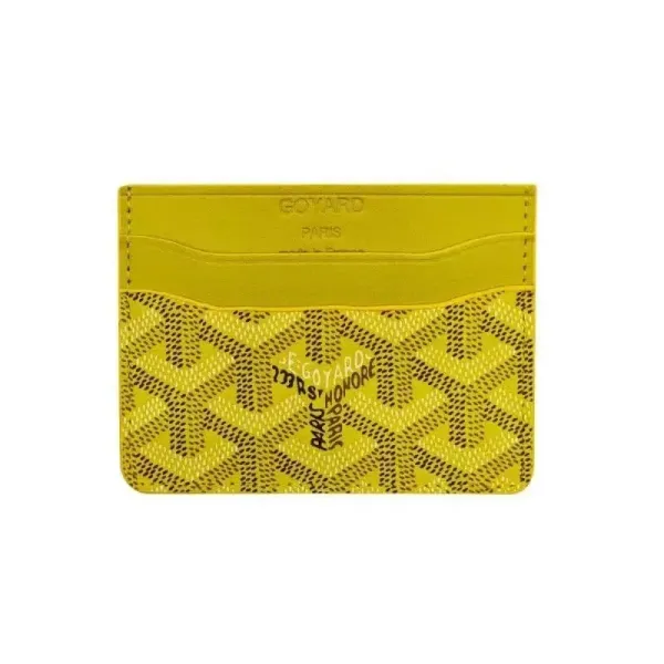 Goyard Saint-Honoré Card Holder Yellow - 1