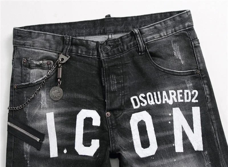 Gallery Dept. Distressed Star Embroidery Light Wash Jeans - 5