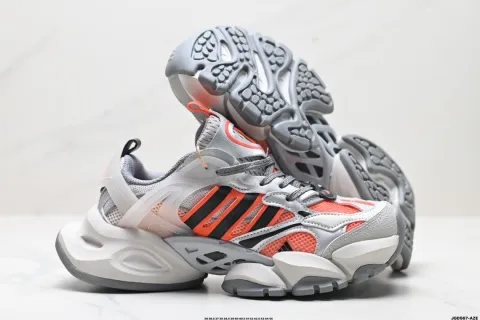 Adidas Originals Ozweego Orange Gray Sneakers - 1