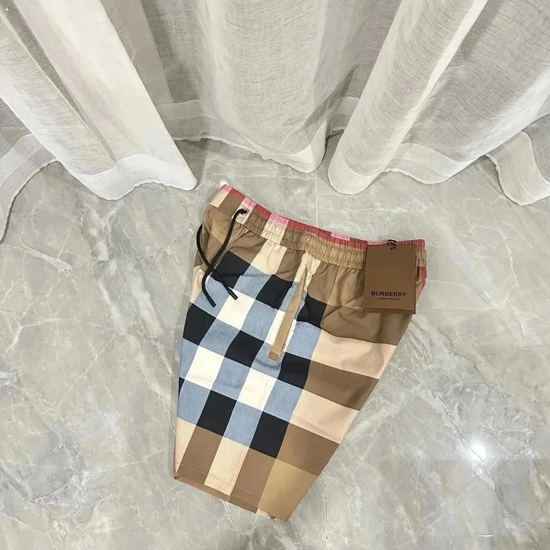Burberry Monogram-Print Cotton Shorts Black - 4