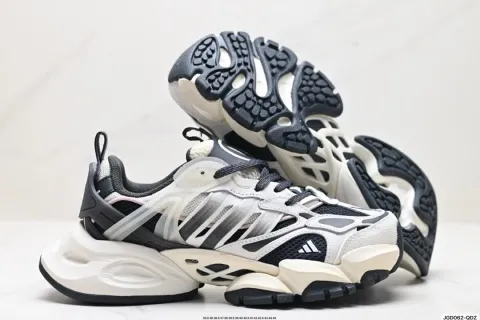 Adidas Originals Ozweego White Gray Black Chunky Sneakers - 1