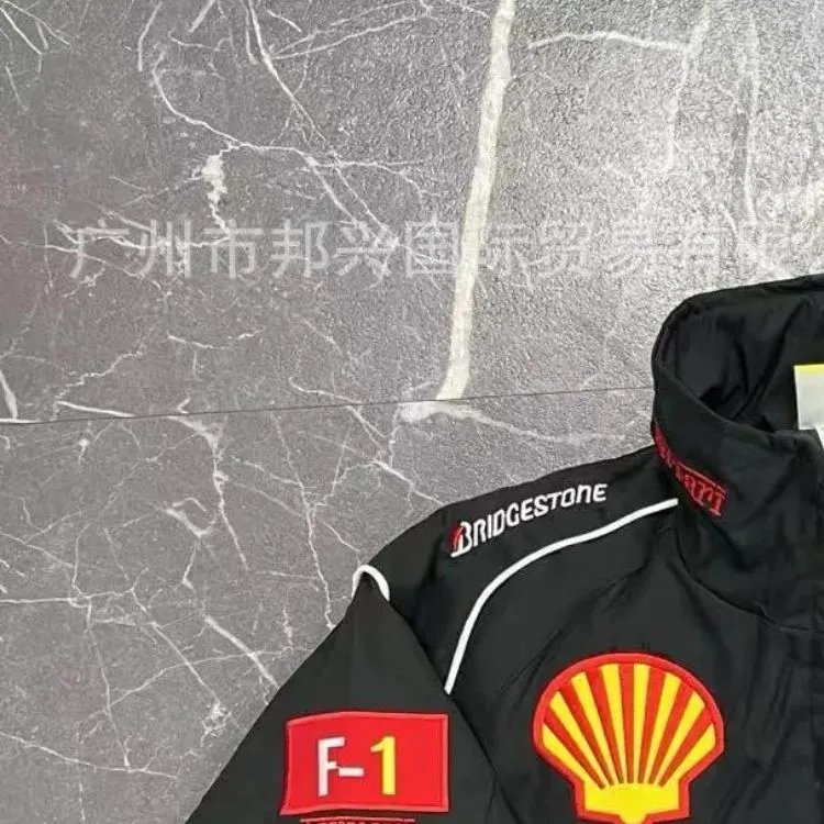 Lamborghini Racing-Style Full-Zip Track Jacket Black - 9