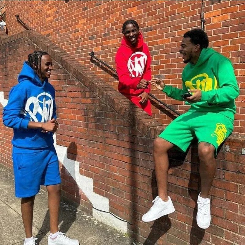 Syna World Graffiti Logo Hoodie and Shorts Set