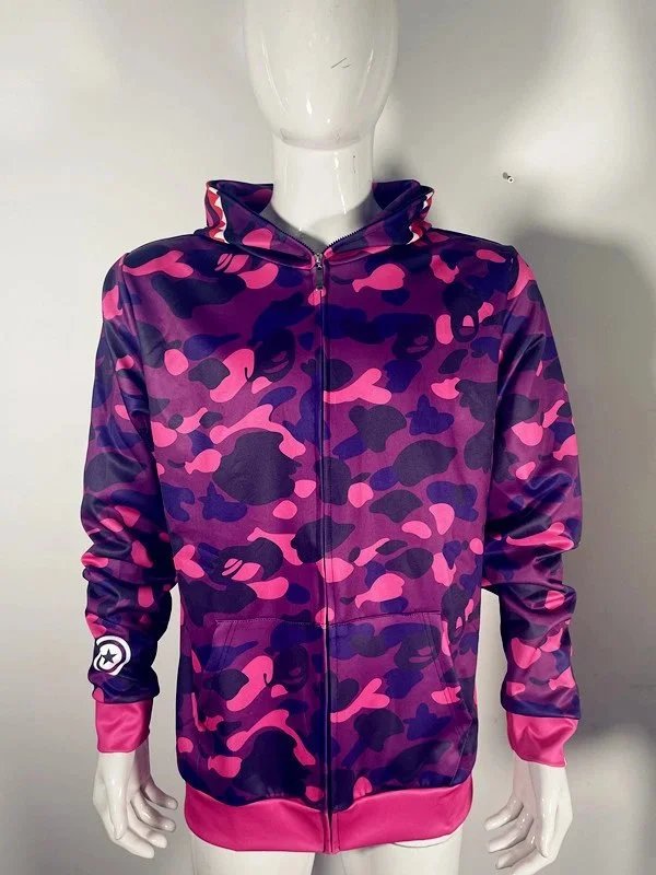 A Bathing Ape ABC Camo Full-Zip Hoodie Multicolor - 4