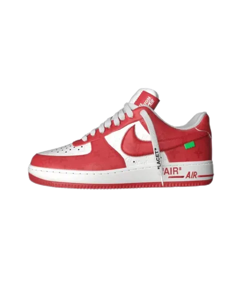 Nike x Off-White Air Force 1 Low University Red Sneakers - 1