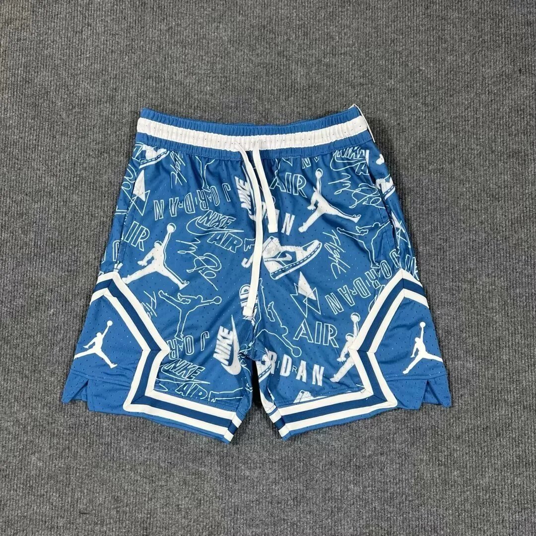 Air Jordan All-Over Print Mesh Shorts Blue