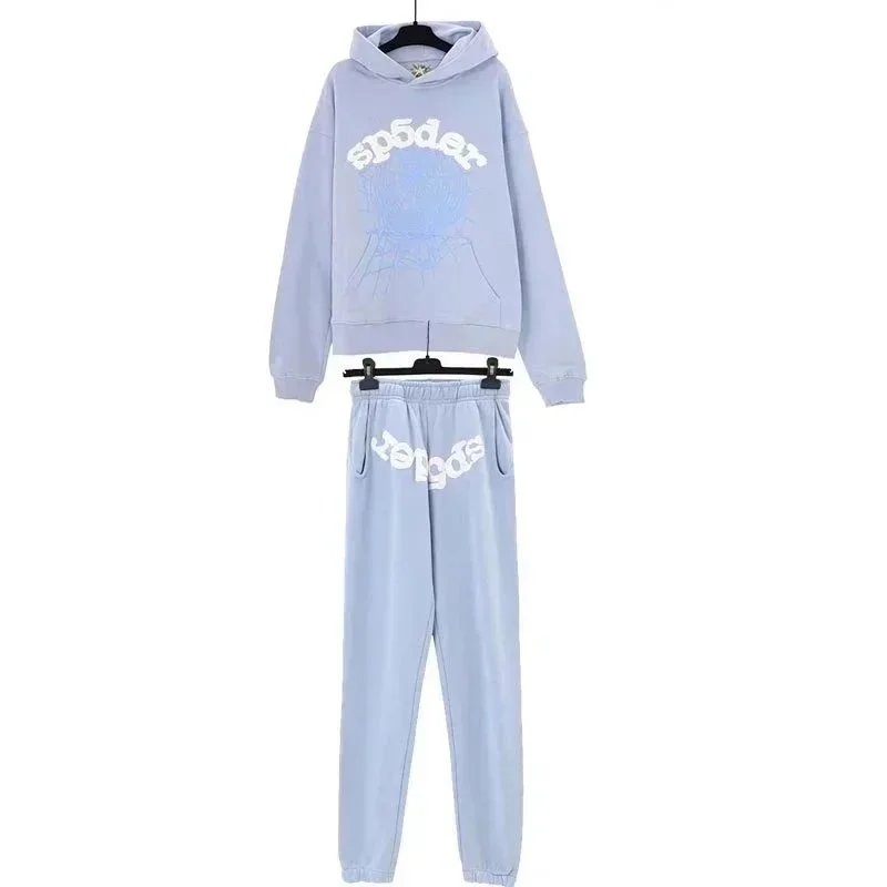 Pink! Spiderweb Graphic Hoodie and Sweatpants Set Pink - 5