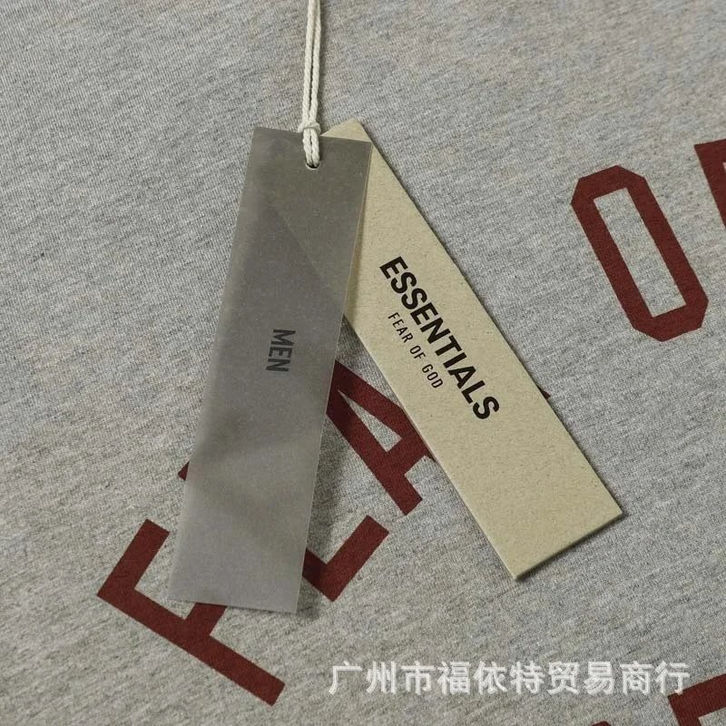 Fear of God Essentials Arch Logo Gray T-Shirt - 7