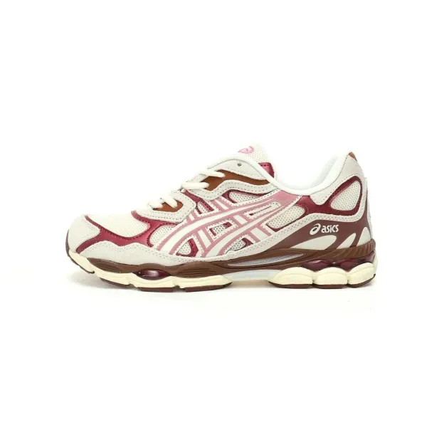 Asics Gel-Kayano 14 Burgundy Beige Running Shoes - 1