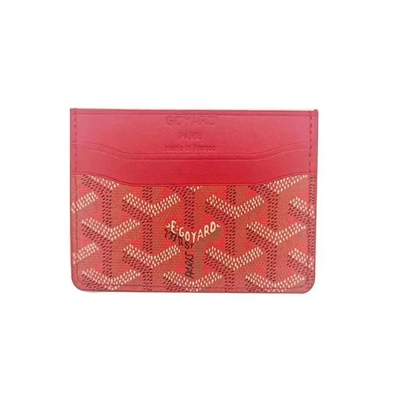 Goyard Saint Louis Card Holder Red - 1