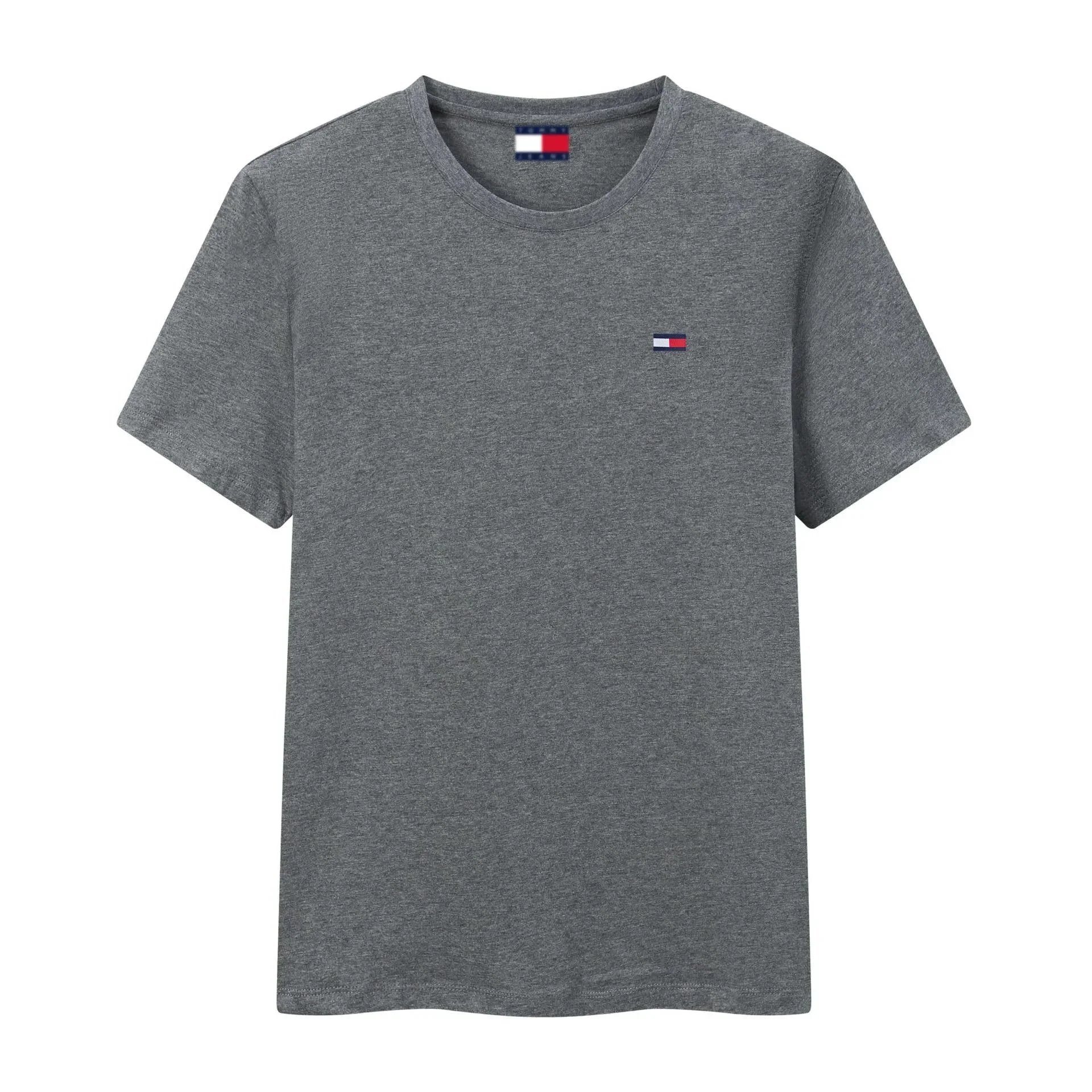 Tommy Hilfiger Classic Flag Logo T-Shirt Gray - 6