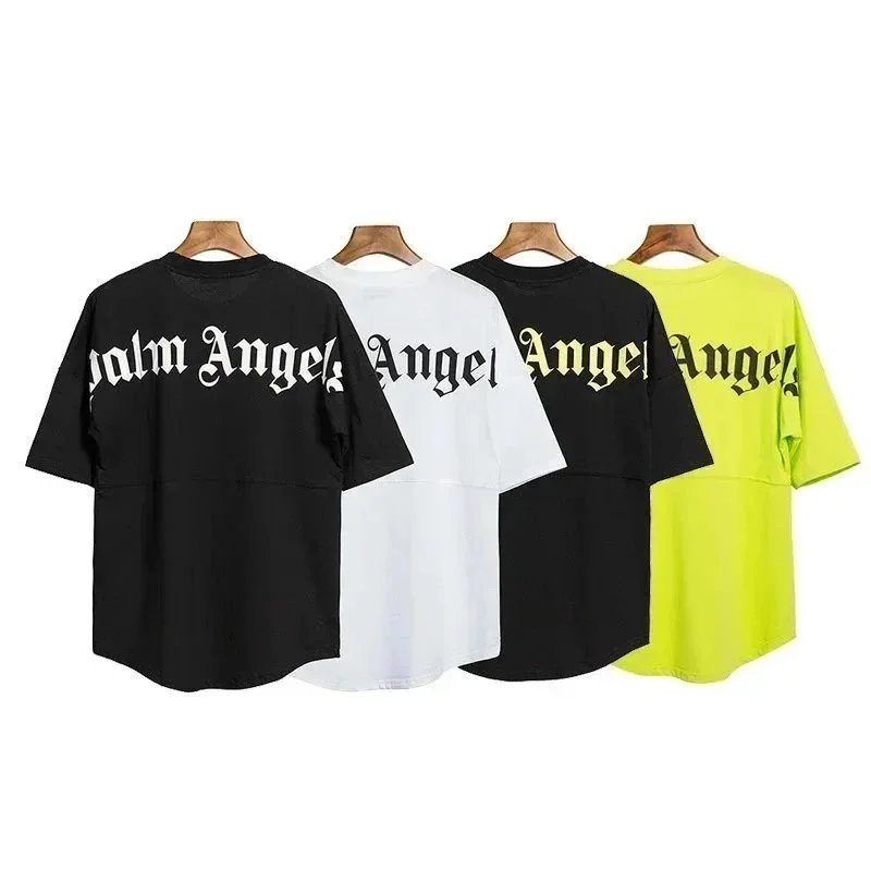 Palm Angels Spray Paint Logo Black T-Shirt - 3