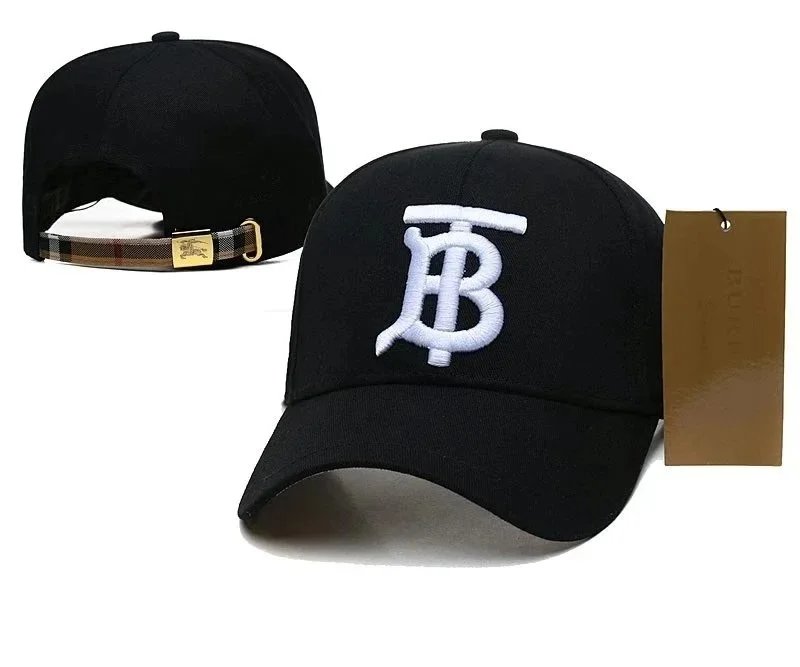 Burberry Monogram Logo Black Baseball Cap - 1
