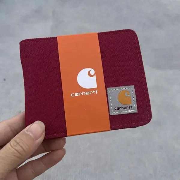 Carhartt WIP Single Billfold Wallet Burgundy - 1