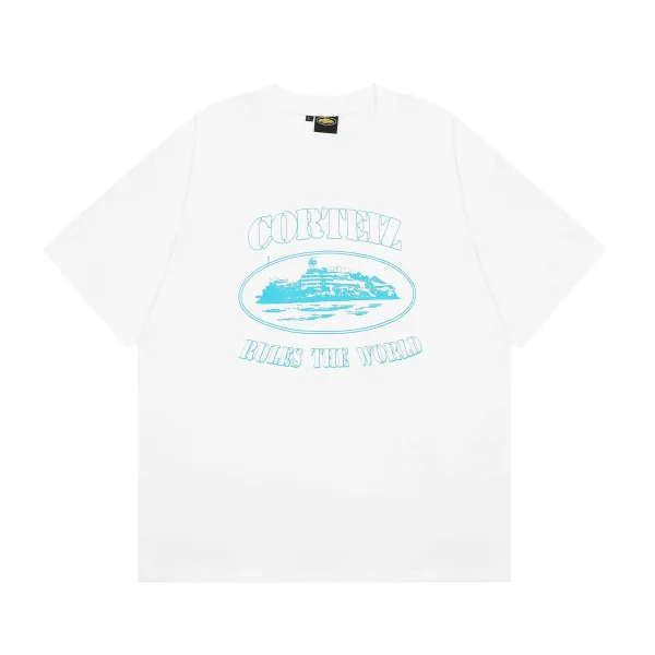 Corteiz Rules The World Graphic T-Shirt White - 1