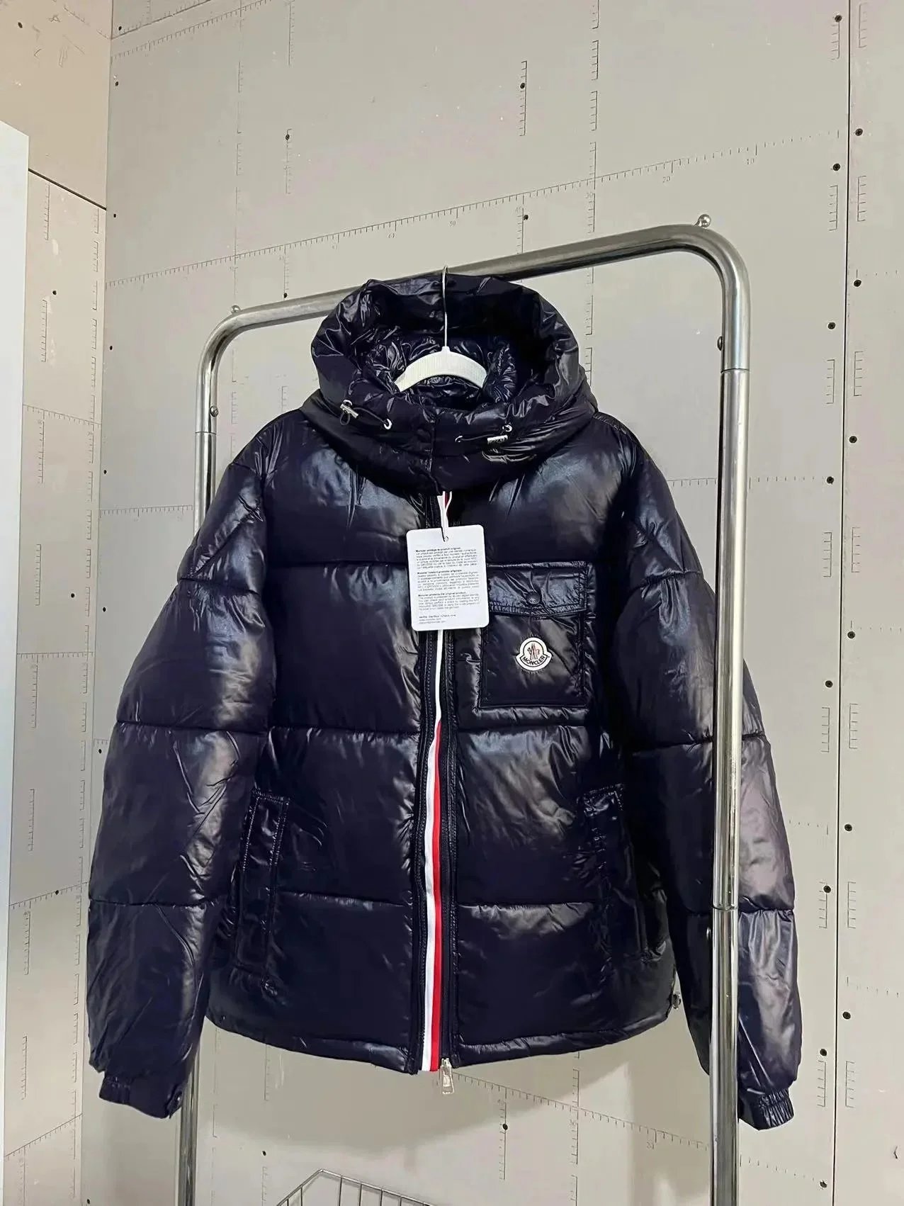 Moncler Genius Down Jacket White with Logo Print - 11